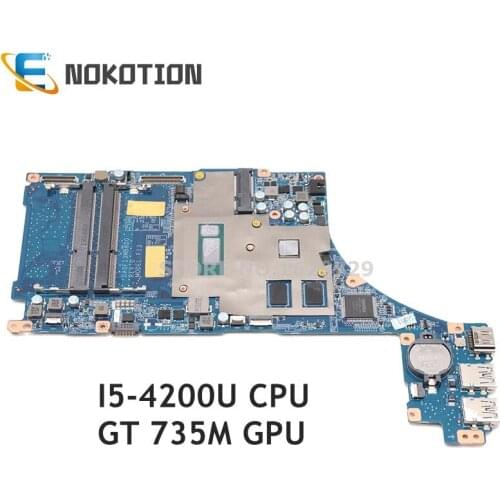 NOKOTION A2043842A DA0FI3MB8D0 for SONY SVF15N Series Laptop Motherboard SR170 i5-4200U CPU GT735M GPU DDR3L