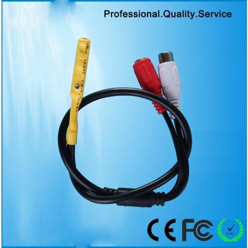 Min Microphone for Security Camera Pre-amp Audio Pickup Device CCTV Surveillance System Sound Vioce Monitor( CS-5CX)
