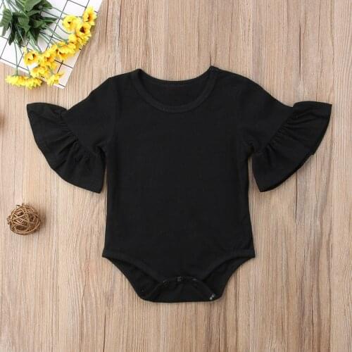 Fashion Baby Girl Clothes Newborn Infant Baby Girls Outfit Cotton Jumpsuit Bodysuit Summer Clothes