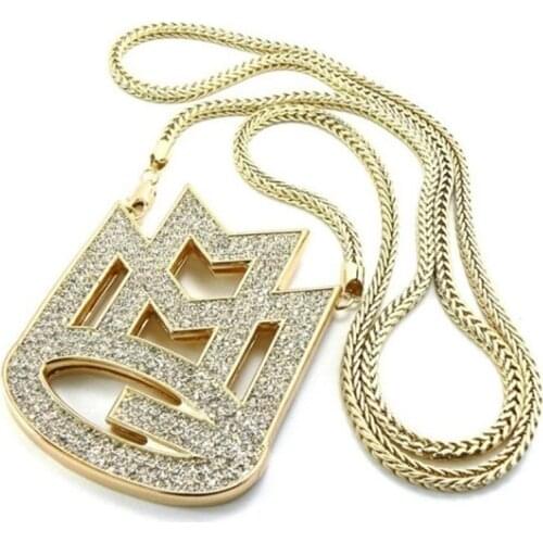 Fashion Hip Hop Letter Mmg Pendant Personality Geometric Animal Pendant Necklaces for Men Jewelry