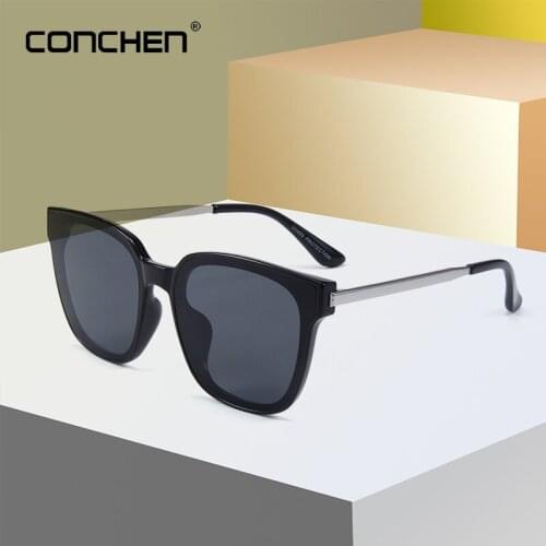 CONCHEN Brand Design Men Women Classic Retro Metal Legs Sunglasses 2019 New Travel Driving Square Frame Sun Glasses Gafas De Sol
