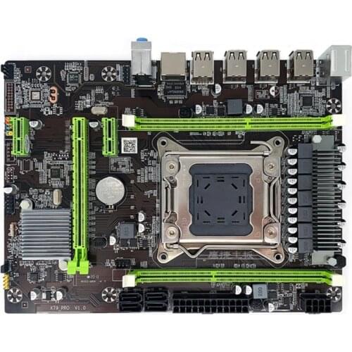 X79 Pro Motherboard Set Home Office LGA2011 Support DDR3 V1/V2 E5-2650 2680 2640