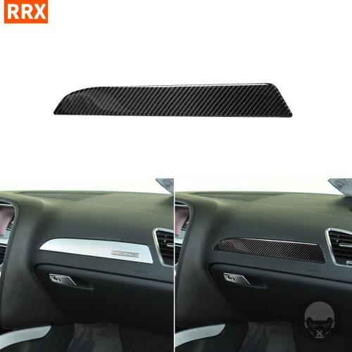For Audi A5 2008-2017 A4 B8 2009-2016 Q5 2009-2017 Carbon Fiber Stickers Cover Trim Dashboard Panel Interior Car Accessories