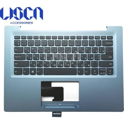 New For Lenovo ideapad 120S-14 Cover Palmrest Upper Case Russian Keyboard Bezel Touchpad 5CB0P23751