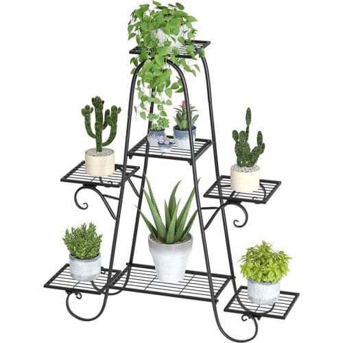 Flower Stand Iron Plant Rack Stand Plants Succulent Shelf 7 Layer Garden Decor Planter Rack Display For Indoor Garden Balcony