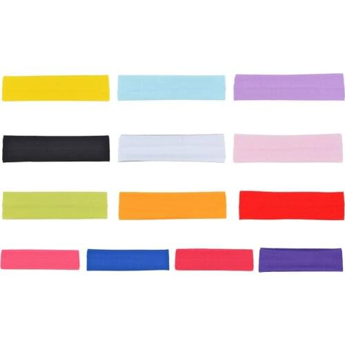 Men Women Gilr Solid Color Elastic Sport Headband Headwrap Yoga Running Fitness Unisex Hairband Headwear Hair Hoop Fashion New