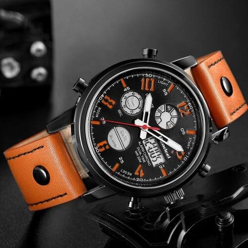 Men's Watch With Leather Strap Readeel China