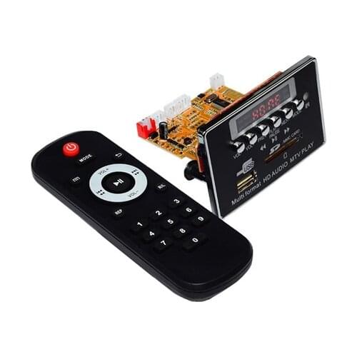 Smart 12V Wireless Bluetooth 4.2 Video Decoder Board RM / RMVB FLAC APE BT MP3 JPEG PNG AUX U Disk and TF USB FM Car Electronics