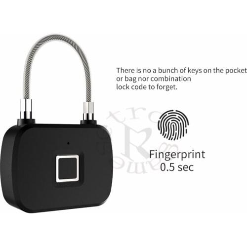 DHL 50pcs/lot L13 Fingerprint Lock Smart Keyless Anti-Theft Padlock for Travel Suitcase Bicycle Portable Smart Padlock