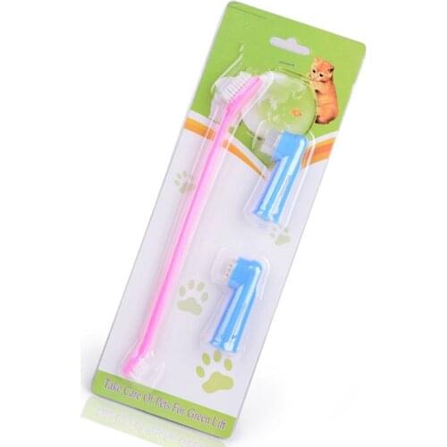 Dog Toothbrush Cleaning Teeth Puppy Dog Finger Toothbrush Dental Care Grooming For Dog Pet Accessories pet cleaning supplies