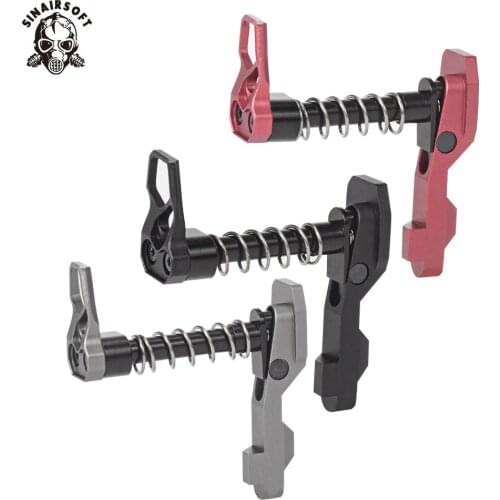 SINAIRSORT CNC Machine Double Side (Left&Right Hand) Magazine Release Catch For M4/M16 Series Airsoft AEG Paintball accessories