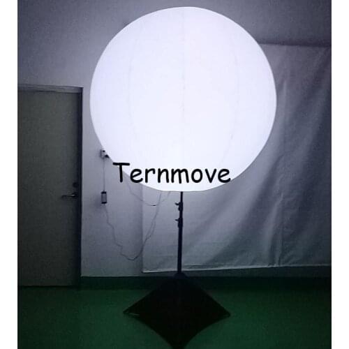 LED inflatable light stand balloon for outdoor advertising tripod pole standing lighted balloon wedding event made by oxford