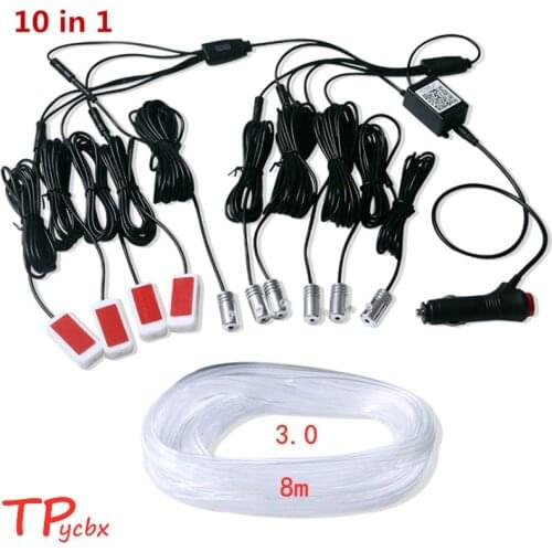 TPYCBX Car Light Interior LED 12V Atmosphere Lamp Decorative Decoration Car LED Floor Foot Light Flexible Strip Ambient Lights