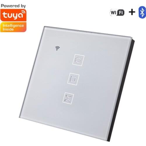 Tuya Smart US/EU WiFi++Bluetooth Curtain Blind Switch For Roller Shutter Electric Motor Voice Control Work With Alexa Google