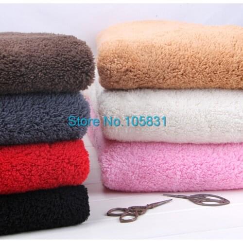 Lambs Wool Feeding Lambs Wool Fabrics Thickening in Lining Cloth Clothing diy Comforta Velveteen Coral Fleece Material by meter