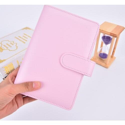 Waterproof PU Leather Cover A5, A6 Notebook, Cute Notebook, Planner, Binder, Pastel Color, School Supply, Notebook Sticker