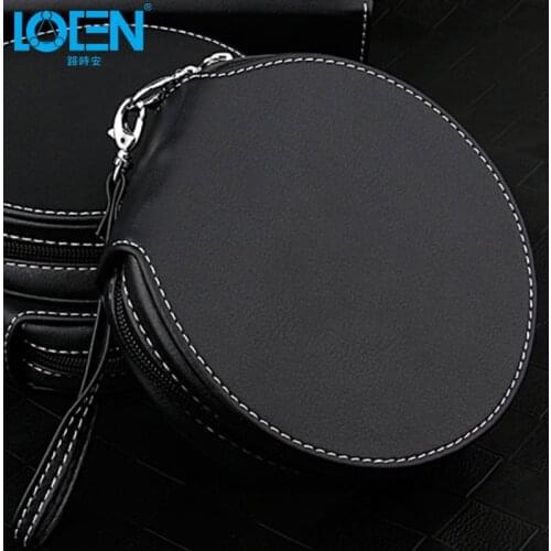 High quality 1PC PU leather waterproof 20 Disc zipper CD Holder pocket DVD Case Storage Bag DJ cover white black for Home car