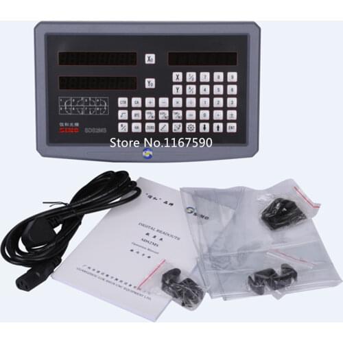 SINO High Precision lathe Milling Machine DRO kit Sino 2 axis DRO Digital Readout & KA300 optical linear scale