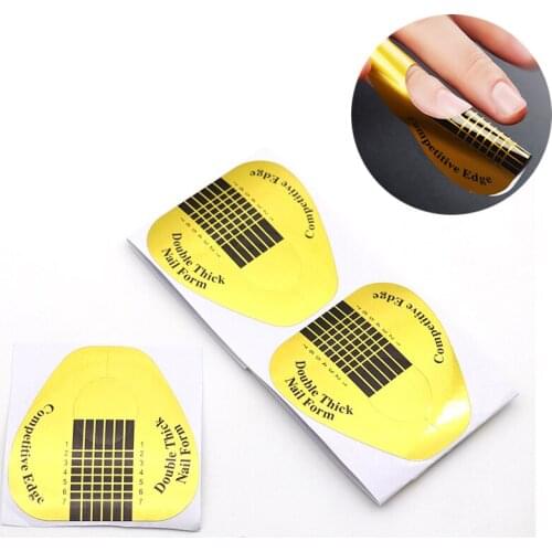 10pcs Perfect Butterfly Nail Forms Extension Curing Guide Paper Crystal French False Nail Form Acrylic UV Gel Extension Forms