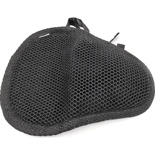 3 Layers Motorcycle Seat Cover Cushion Protect Sunscreen Prevent Seat Sun Pad Waterproof 3D Mesh Honeycomb M Size