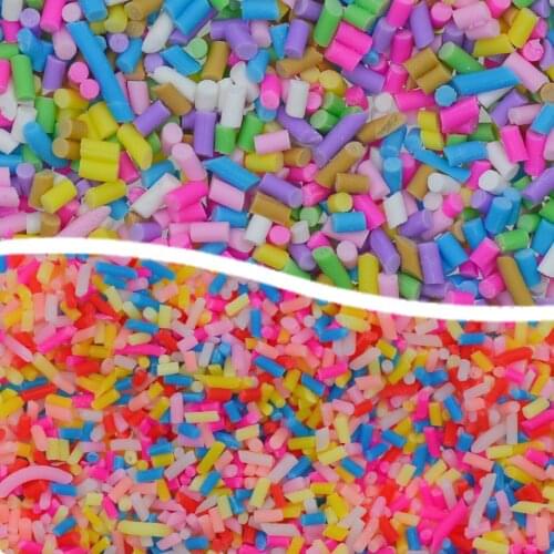 Polymer clay multicolor candy crumbs/grain crafts DIY accessories 100g/lot 1-3mm