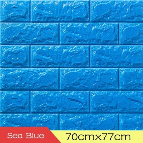 3D Brick PE Foam Wallpaper Panels Room Decal Stone Decoration Embossed collision foam soft childrens room TV background wall