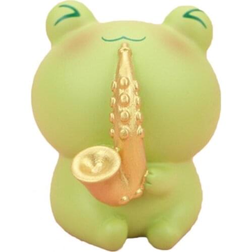 50% Hot Sale Miniature Doll Multi-use Cute Frog Shape Resin Car Decorative Miniature Display for Cake Decorating Supplies