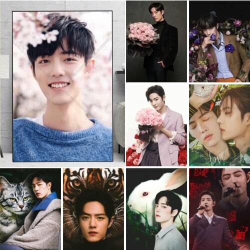 5D DIY Xiao Zhan Diamond Painting Mosaic Wei Wuxian Full Drill Cross Stitch Diamond Embroidery Wall Art Poster For Home Decor