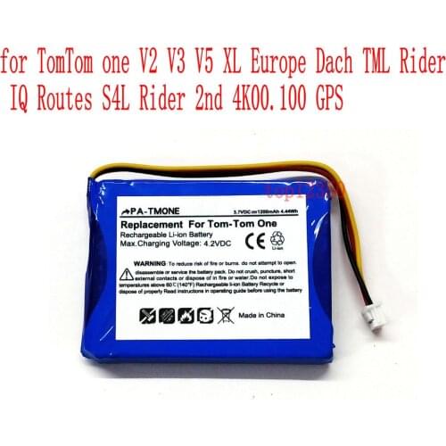 3.7V 1200mAh F650010252 Battery for TomTom one V2 V3 V5 XL Europe Dach TML Rider IQ Routes S4L Rider 2nd 4K00.100 GPS batteries