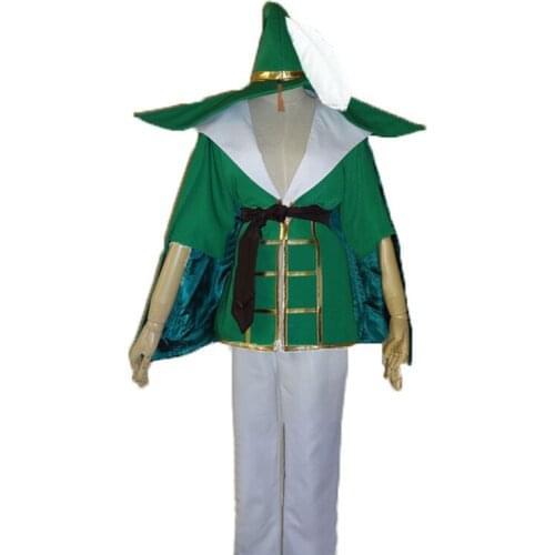 AnimeMagi: The Labyrinth of Magic cosplay Yunan cos Halloween Unisex set (top+pants+belt+hat+leg covers) 11