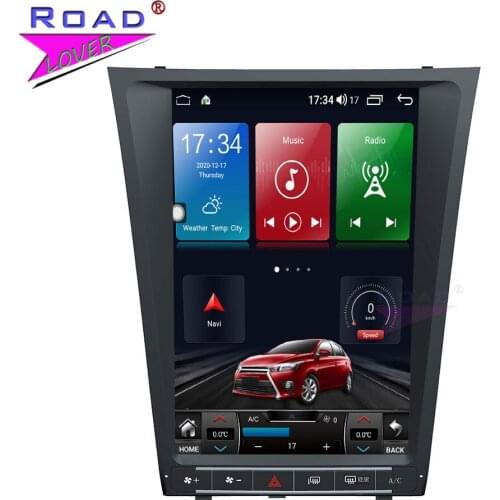 For Lexus GS 300 350 460 2006-2011 Car Radio Stereo Tape Recorder Tesla Style GPS Navigation Octa Core 6G+128G DSP 12.1 Inch