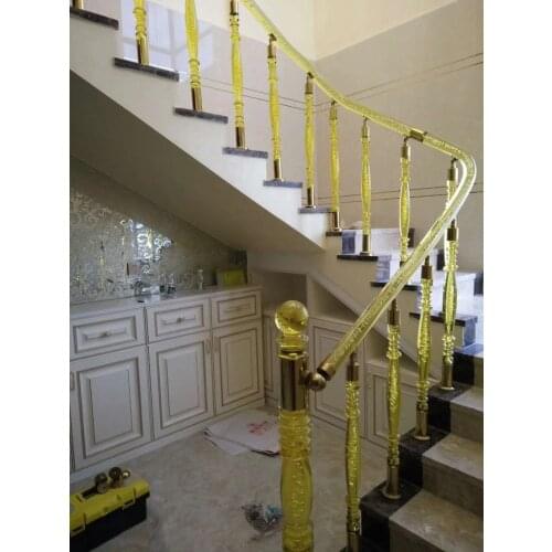 Freeshipping 50mm Acrylic PMMA Royal Pantinated Rod Pipe Handrail Railing