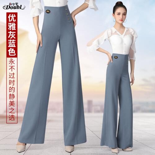 Doubl Dance Pants Thin Ballroom Dance Trousers Summer Modern Womens Pants Practice Pants New Latin Dance Ladies Practice Pants