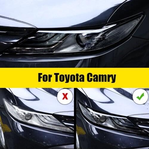 Black Headlight TPU Transparent Anti-scratch Protective Film For Toyota Camry 2018 2019 2020