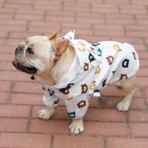Dog Rain Coat Jacket French Bulldog Pet Small Dog Raincoat Overalls Yorkie Waterproof Clothes For Dogs Corgi Poodle Pug Raincoat