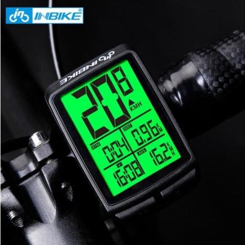 INBIKE new bicycle wireless computer luminous bicycle code meter odometer wireless bicycle speedometer