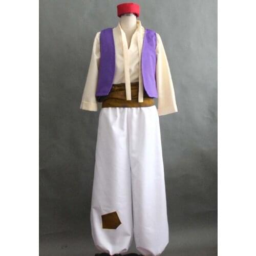 Custom Made Aladdin Cosplay Costume For Adult Man Halloween Party Movie Cosplay Costume