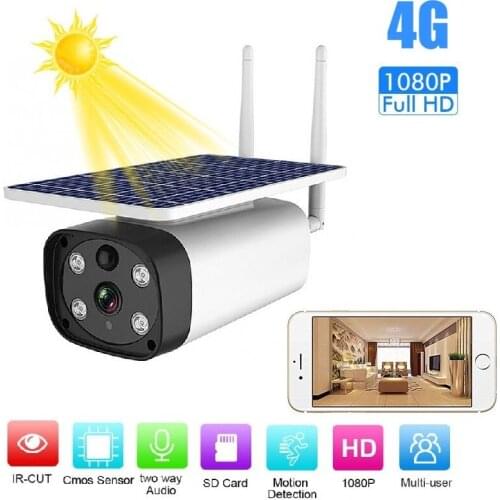 IP67 waterdicht solar power 4G wifi IP camera Sony sensor Ster licht IR vision 4G solar CCTV Camera P2P wifi camera