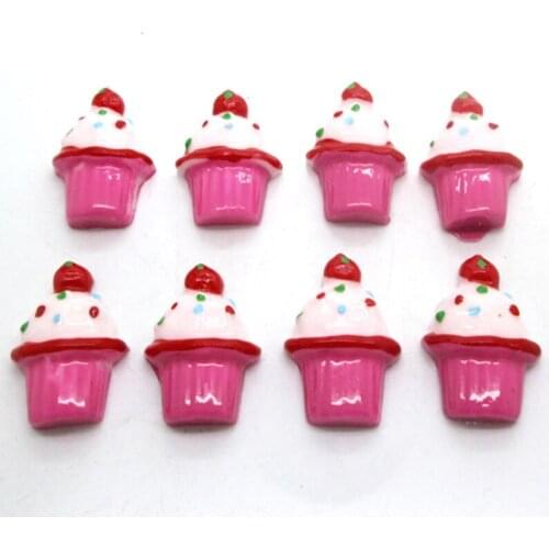 LF 20Pcs Mixed 20x16mm Ice Cream Resin Cabochon Flatback Decoration Crafts Embellishments For Scrapbooking Diy Accessories