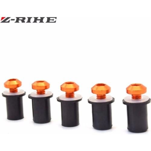 Universa M5 Motorcycle Windshield Windscreen Bolt Screw Nut Fastener Kit For yamaha bmw s1000rr 2016 honda cbr 600rr