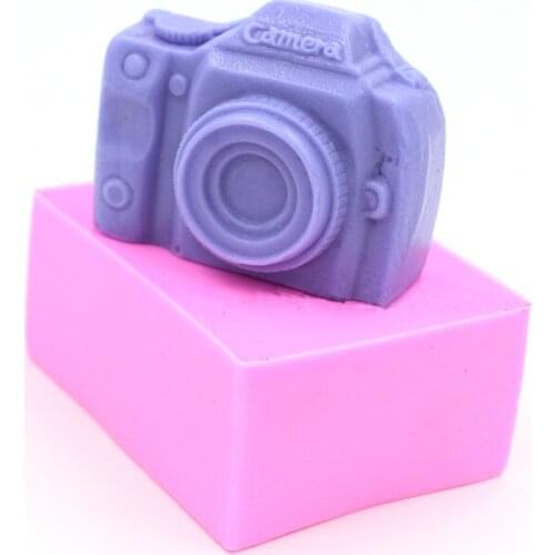 A Camera Cooking Tools Christmas Wedding Mold Silicone Chocolate Shape Fondant Candy Cake Decoration Resin