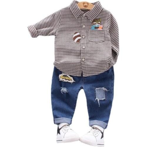 Fashion Baby Boy Clothes Infant Spring Autumn Clothing Kids Cartoon T-shirt Pants 2pcs/sets Toddler Garment Children Tracksuits