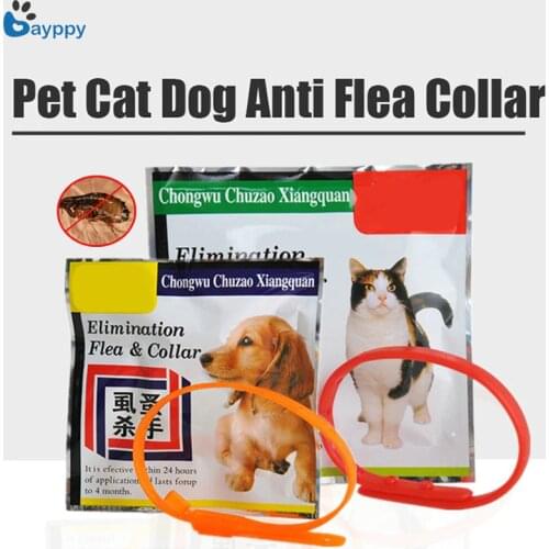Soft Silicone Cat Dog Flea Collar Adjustable Pets Fleas Collars Leave Your Pet Away from Tick Mite Louse Remedy Pet Accessories