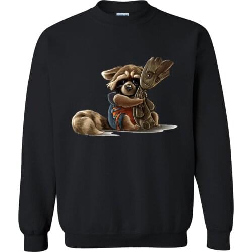 New Brand Sweatshirt Mens guardians of the galaxy Rocket Raccoon Hoodies Men Hip Hop Fashion Hoody Sportswear Clothing