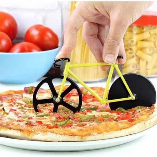 New creative bicycle shape stainless steel pizza knife kitchen baking tool wedding decoration kitchen accessories pizza tool