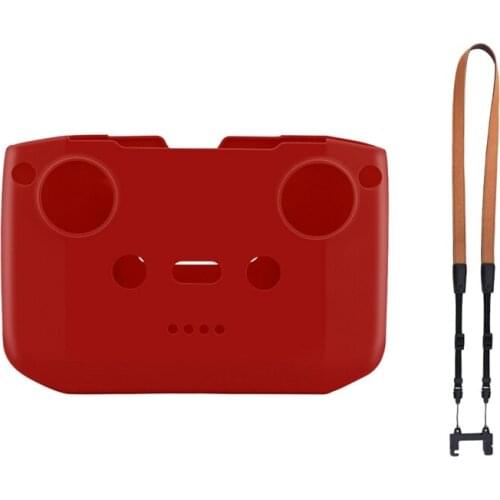 For DJI Mavic Air 2 Remote Controller Silicone Case&Neck Lanyard Drone Accessories Adjustable Length Hanging Strap