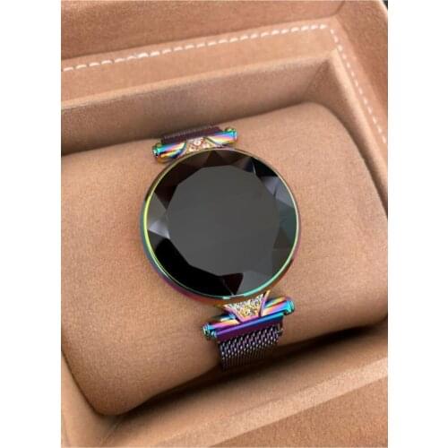 Touch Screen Gemstone Case Women 'S Watch
