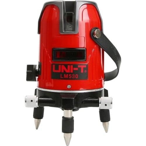 UNI-T LM530 LM530G Red and green Laser Level 3Lines 360 degree Self- leveling Cross Laser Level Red Lines Laser Level