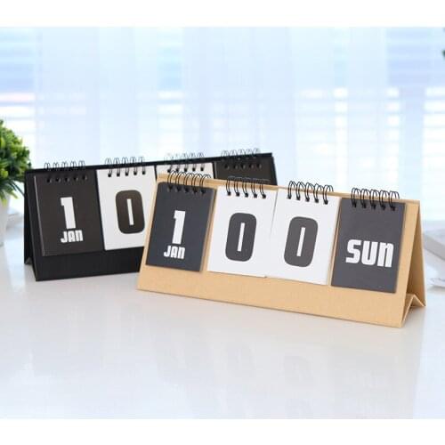 Perpetual Calendar 2021 College Entrance Examination Reusable Countdown Calendar Summer Vacation 100-day Plan Desk Calendars