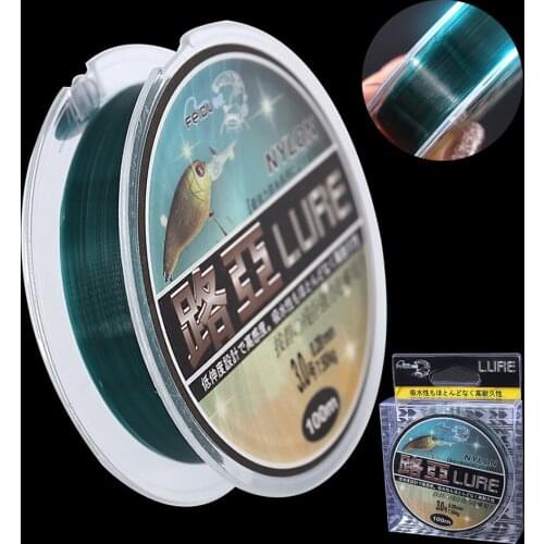 WALK FISH 100M Fluorocarbon Line Nylon Fishing Line Wear-Resistant Super Strong Nylon Fishing Line Monofilament Fishing Tackle